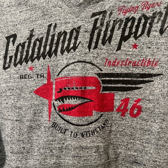Premium 51 Red Thread Series Catalina Airport Size M Sweatshirt Hoodie Grey/red - Picture 5 of 7